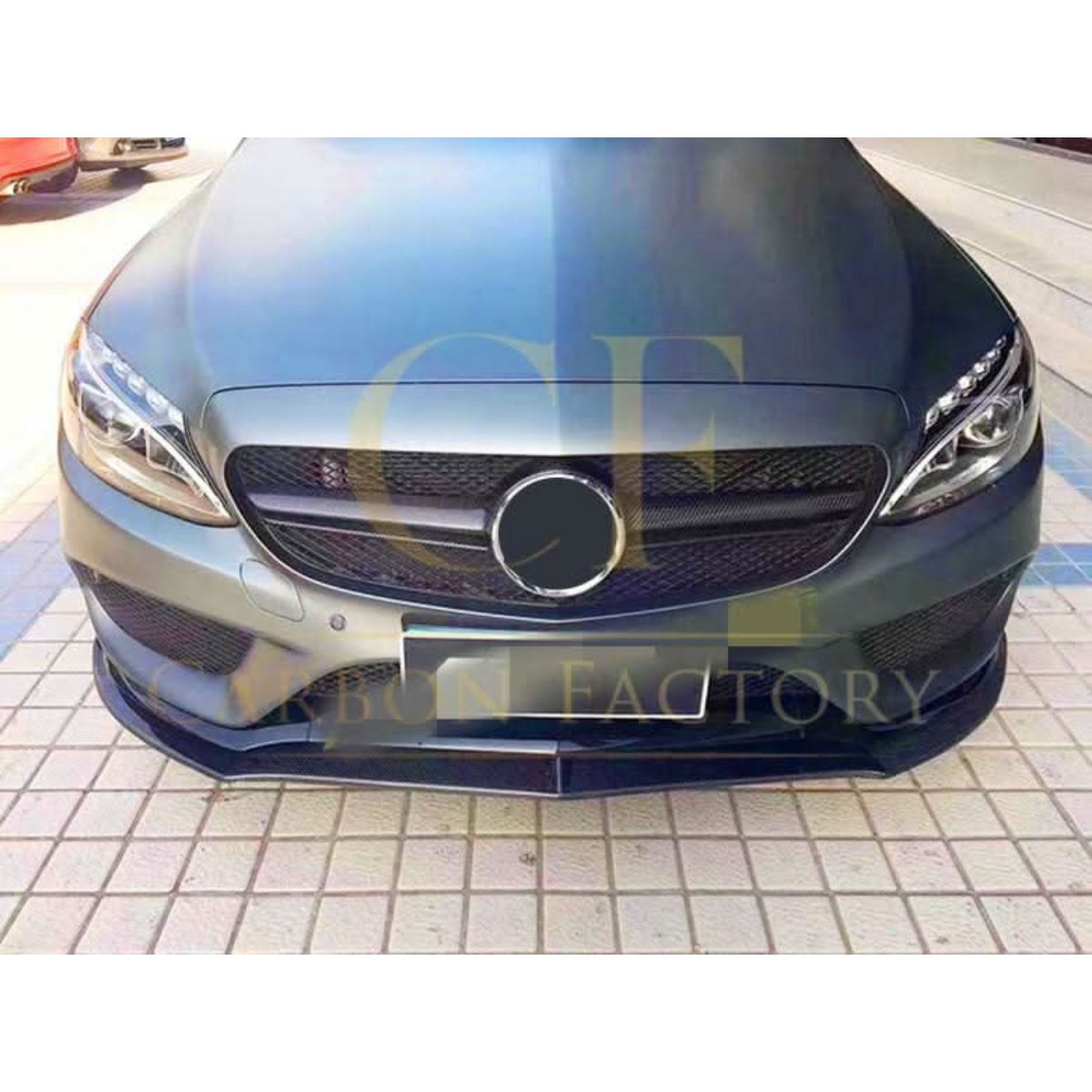 W205 C43 Coupe front splitter, carbon fibre, FD-style