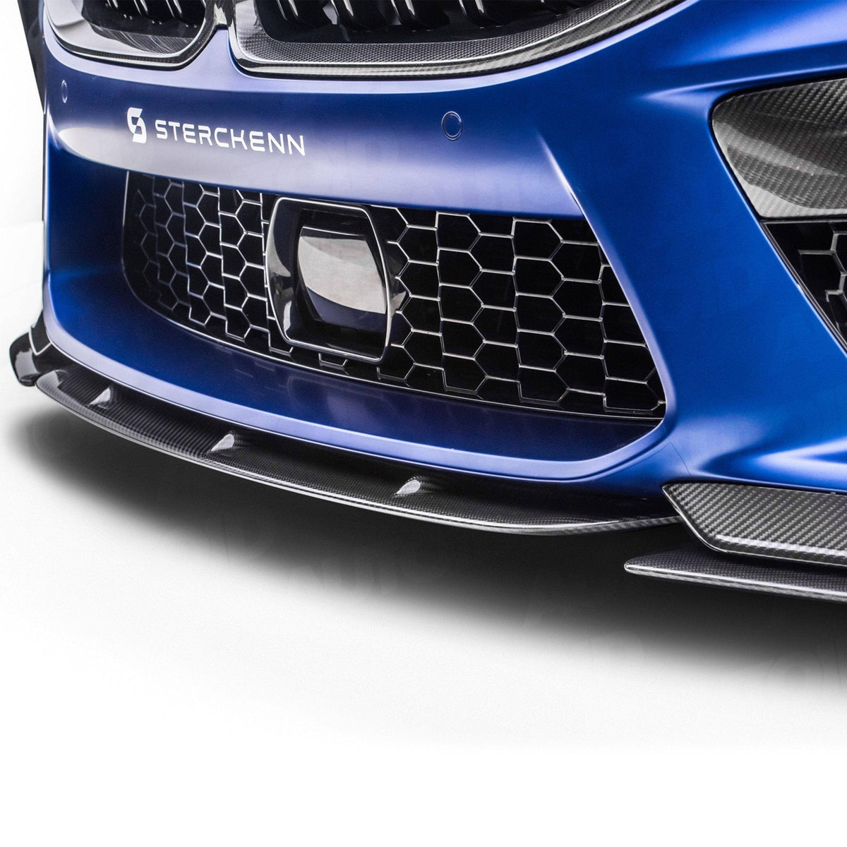 BMW M8 F91 F92 F93 front lip splitter, Sterckenn pre-preg carbon, 3-piece