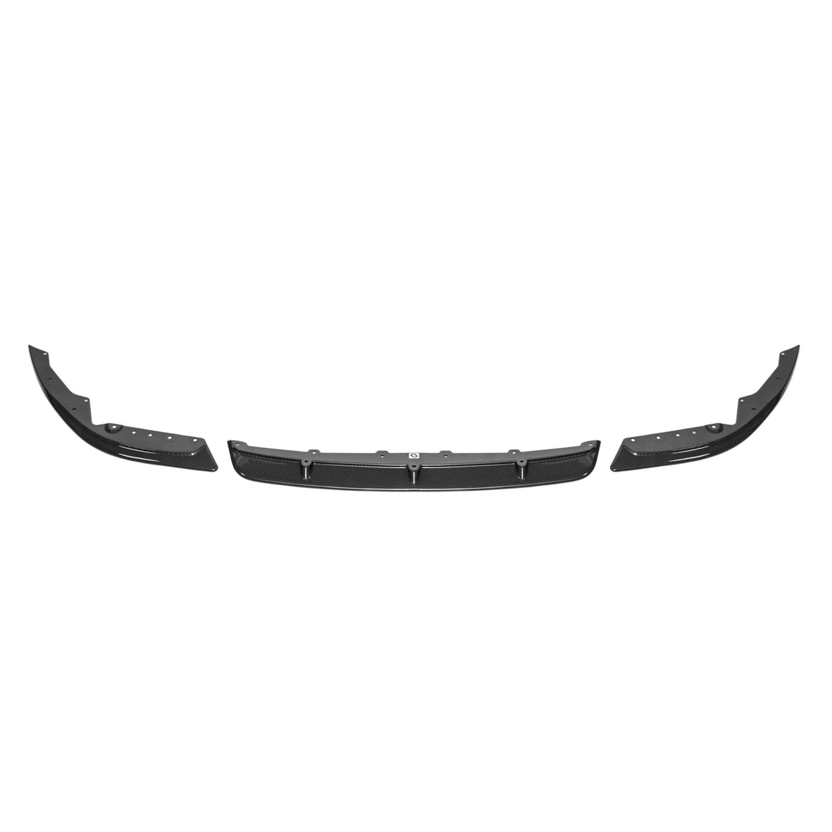 BMW M8 F91 F92 F93 front lip splitter, Sterckenn pre-preg carbon, 3-piece