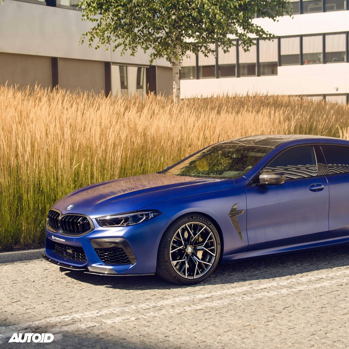 BMW M8 F91 F92 F93 front lip splitter, Sterckenn pre-preg carbon, 3-piece