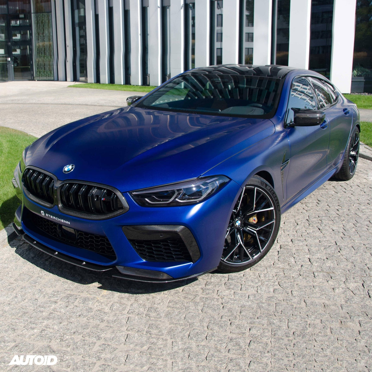 BMW M8 F91 F92 F93 front lip splitter, Sterckenn pre-preg carbon, 3-piece