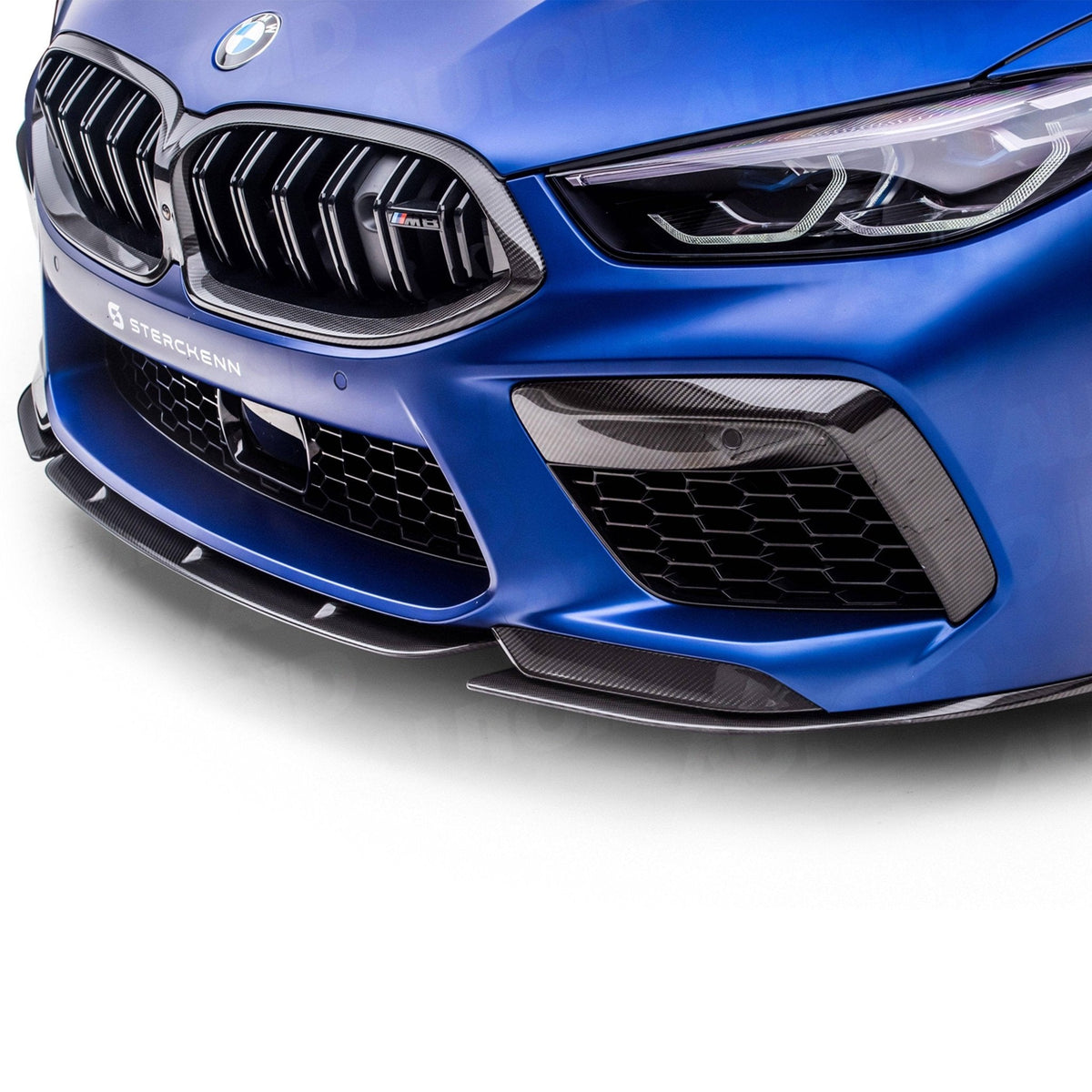 BMW M8 F91 F92 F93 front lip splitter, Sterckenn pre-preg carbon, 3-piece