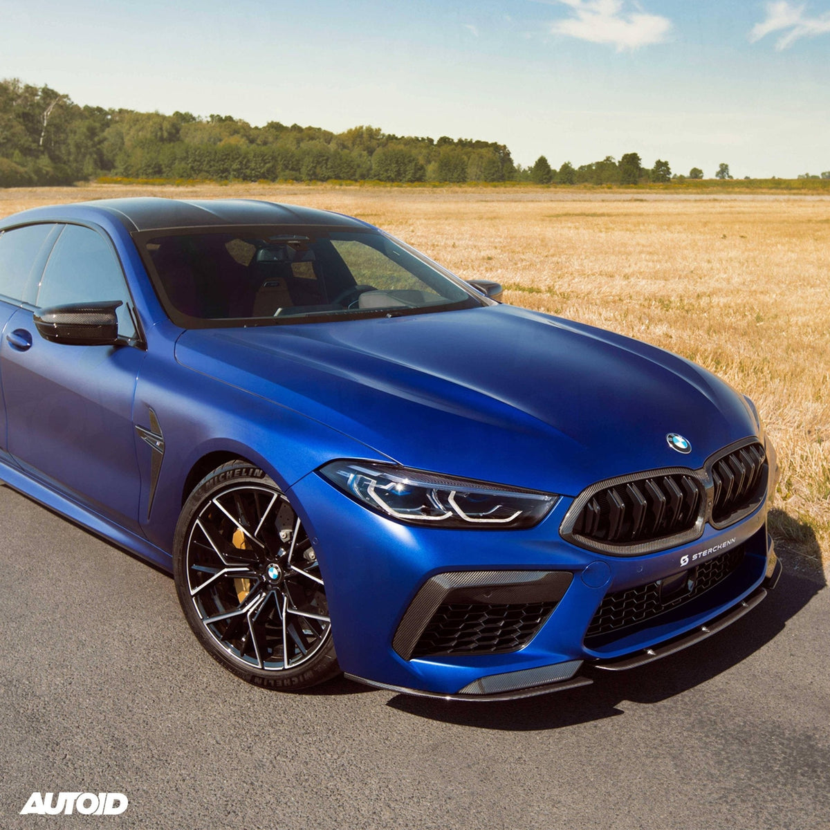 BMW M8 F91 F92 F93 front lip splitter, Sterckenn pre-preg carbon, 3-piece