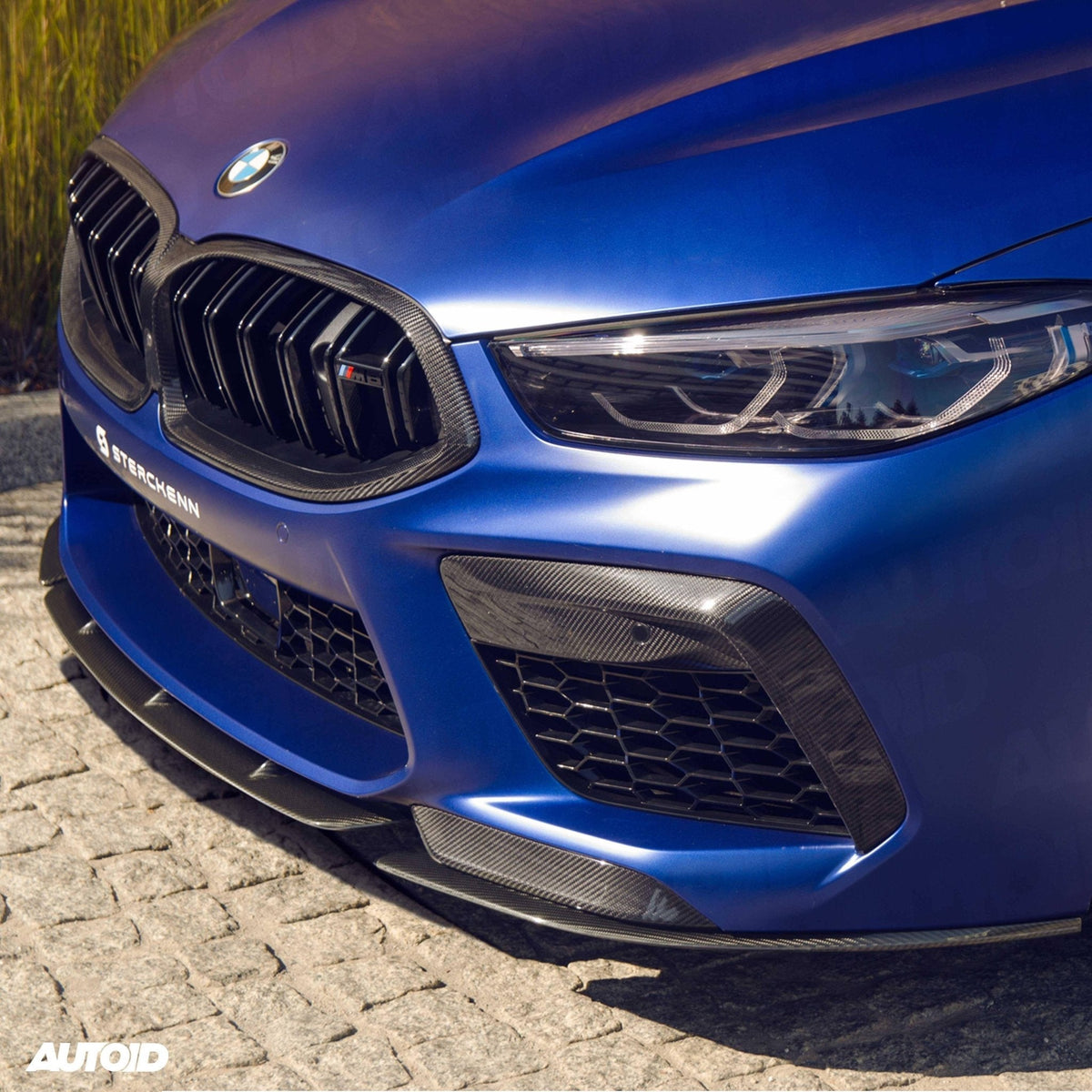BMW M8 F91 F92 F93 front lip splitter, Sterckenn pre-preg carbon, 3-piece
