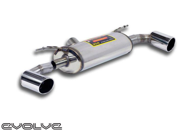 BMW F30 F31 335i 340i Supersprint rear exhaust, 100mm tailpipes