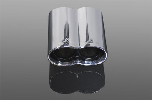 BMW X5 E70 pre-LCI (2007-2010) AC Schnitzer Twin Exit Racing Tailpipes, Chrome - Pair