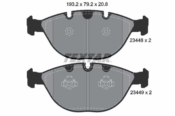 BMW X5 E53 (1999-2006) TEXTAR 2344801 Brake Pads for Teves Calipers