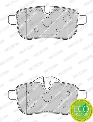 BMW Z4 E89 brake pads FDB4401 for TRW calipers, wear sensor ready