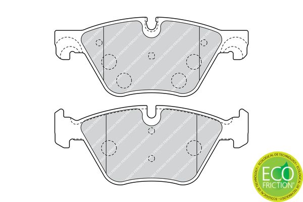 BMW F10 F11 (ATE caliper) Ferodo Premier Eco FDB4380 Brake Pads