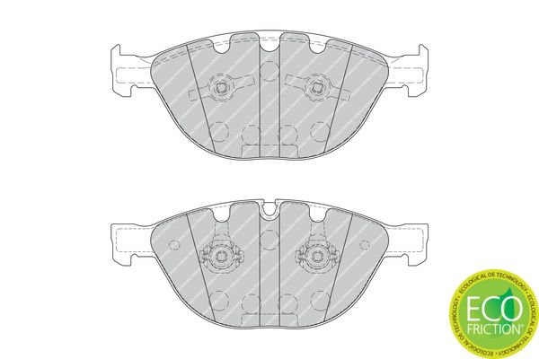 BMW E60 E61 E63 E64 E65 E66 M5 M6 ATE Calipers - Ferodo FDB1883 Brake Pads