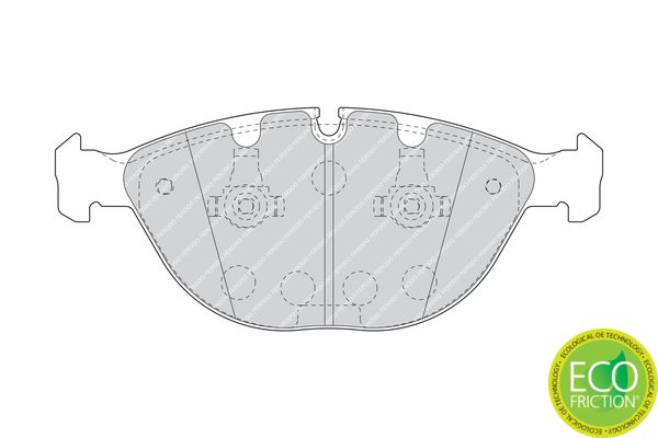 BMW X5 E53 4.4i 4.6is 4.8is (2002-2006) ATE calipers - Ferodo FDB1618 brake pads