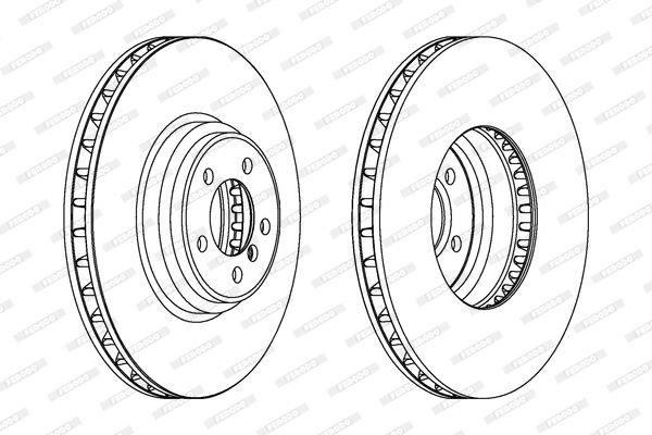 BMW 7 Series E65 E66 E67 brake disc Ferodo DDF1246