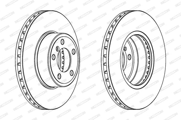 BMW E65 E66 E67 7 Series brake discs Ferodo DDF1243C