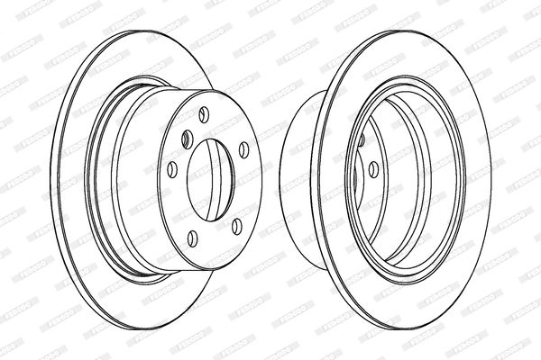 BMW Z3 Ferodo Premier DDF1028 solid brake disc 272mm