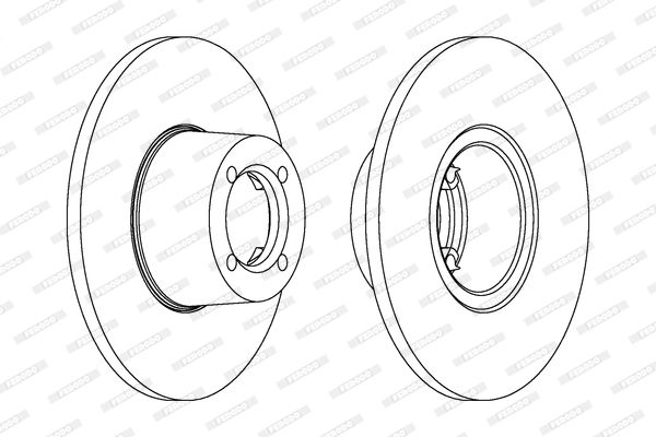 BMW 1 Series E81/E82/E87/E88 rear brake disc DDF1303-1