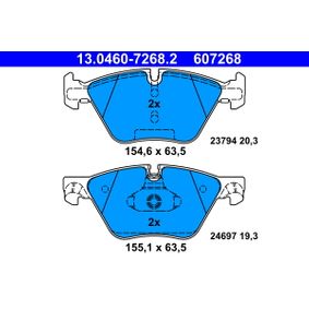 E60 E61 F10 BMW 5 Series ATE 13.0460-7268.2 Brake Pads - Fast Road, Track Day, Daily Driver
