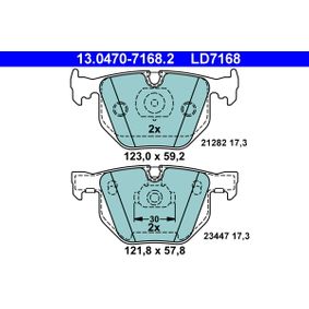 E65 E66 E67 BMW 7 Series ATE Ceramic Brake Pads 13.0470-7168.2