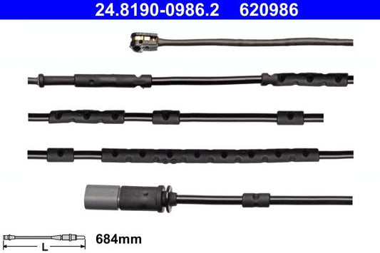 BMW i3 I01 Brake Pad Wear Sensor ATE 24.8190-0986.2
