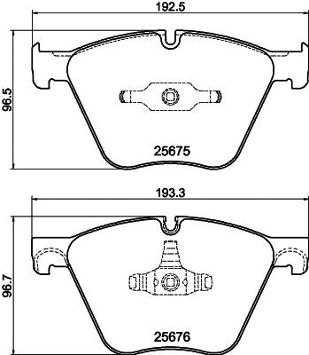 BMW F01 F02 F03 F04 750i 750Li brake pads HELLA 8DB 355 040-371