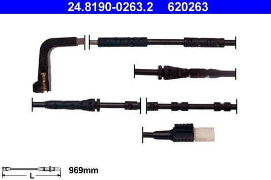 BMW Z4 E89 Brake Pad Wear Sensor ATE 24.8190-0263.2