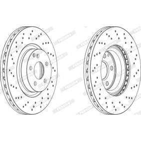 Ferodo Premier DDF004 Solid Brake Disc 257mm 3 Hole 10mm