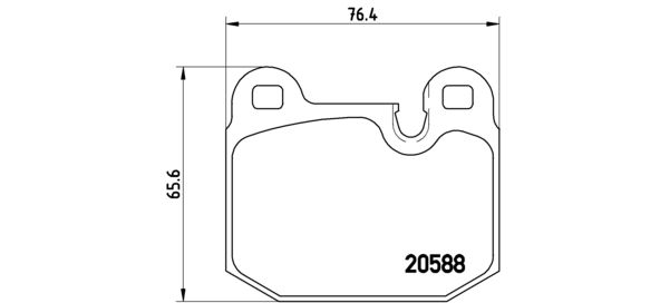 BMW E21 E30 M1 Teves calipers Brembo P-06-006 brake pad set