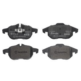 Best Aftermarket Brembo P-59-042 Brake Pad Set - Wear Indicator Ready, Teves Calipers, 123x52x17mm