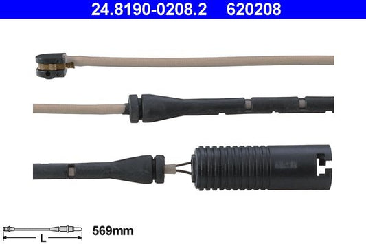 BMW E38 Brake Pad Wear Sensor ATE 24.8190-0208.2