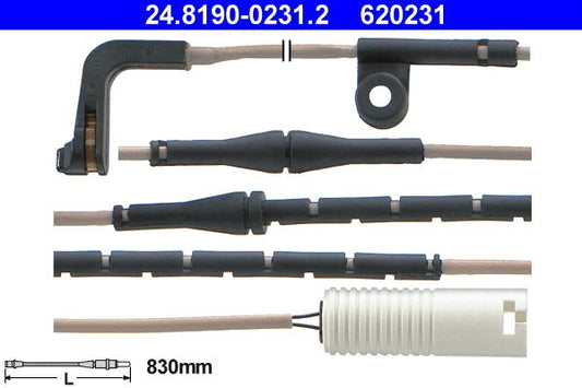 BMW E65 E66 E67 Brake Pad Wear Sensor ATE 24.8190-0231.2