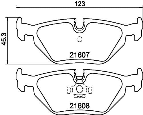 BMW E36 316i 318i 320i 323i 325i 328i Z1 Z3 Wiesmann MF3 HELLA 8DB 355 007-511 Brake Pads
