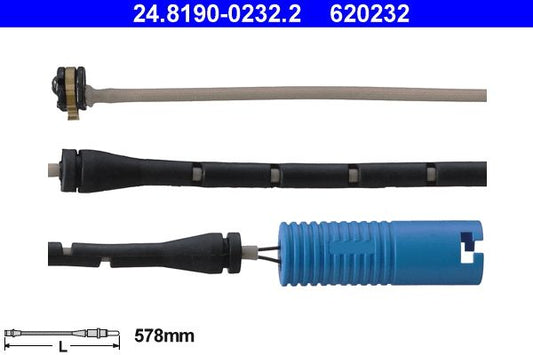BMW E38 Brake Pad Wear Sensor ATE 24.8190-0232.2