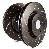 E70 E71 F15 F16 BMW X5 X6 rear brake discs GD1524 slotted dimpled ATE caliper
