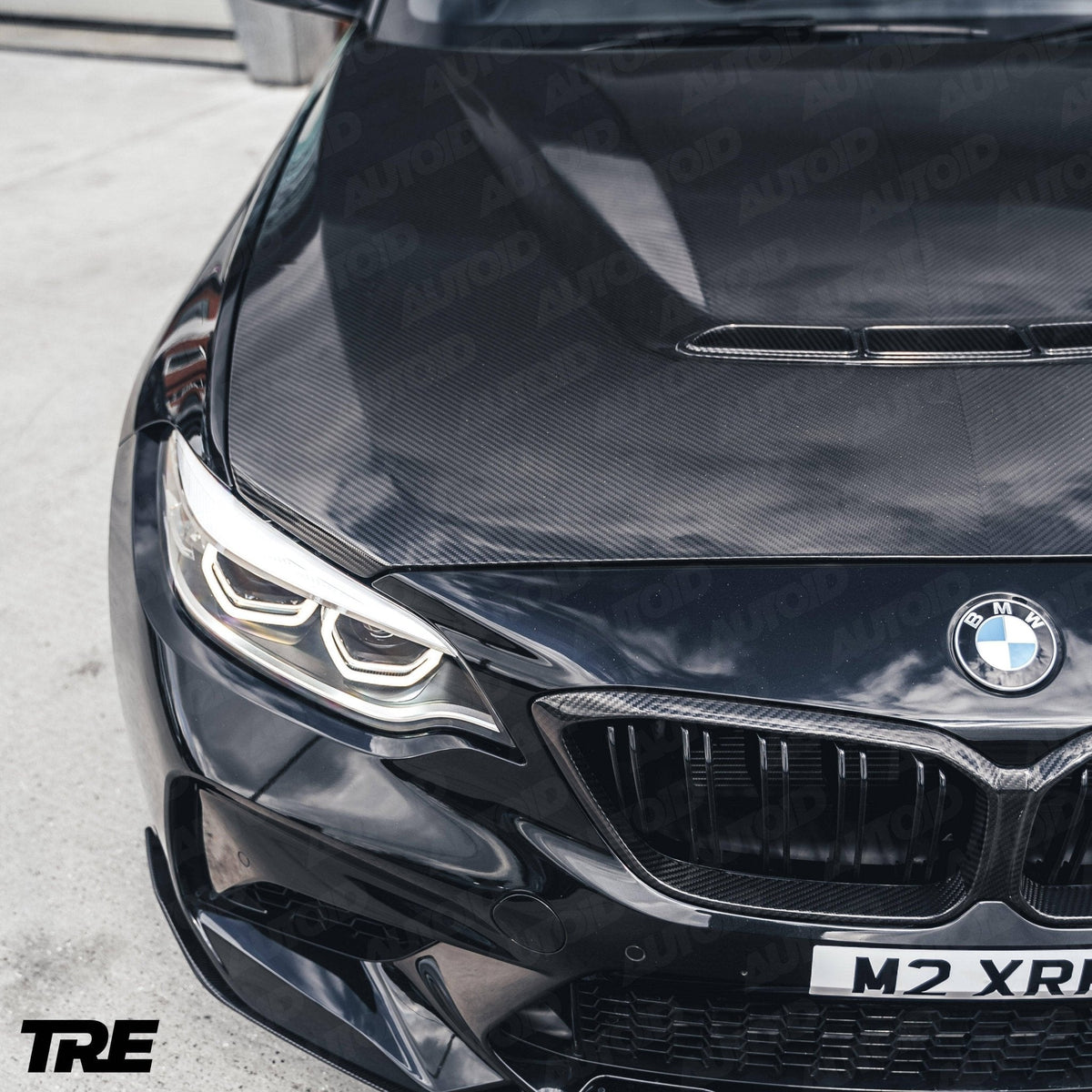 F87 M2 Competition Carbon Fibre Kidney Grille Surround TRE Pre-Preg 2x2 Twill, Part No. TRE-F87-KG