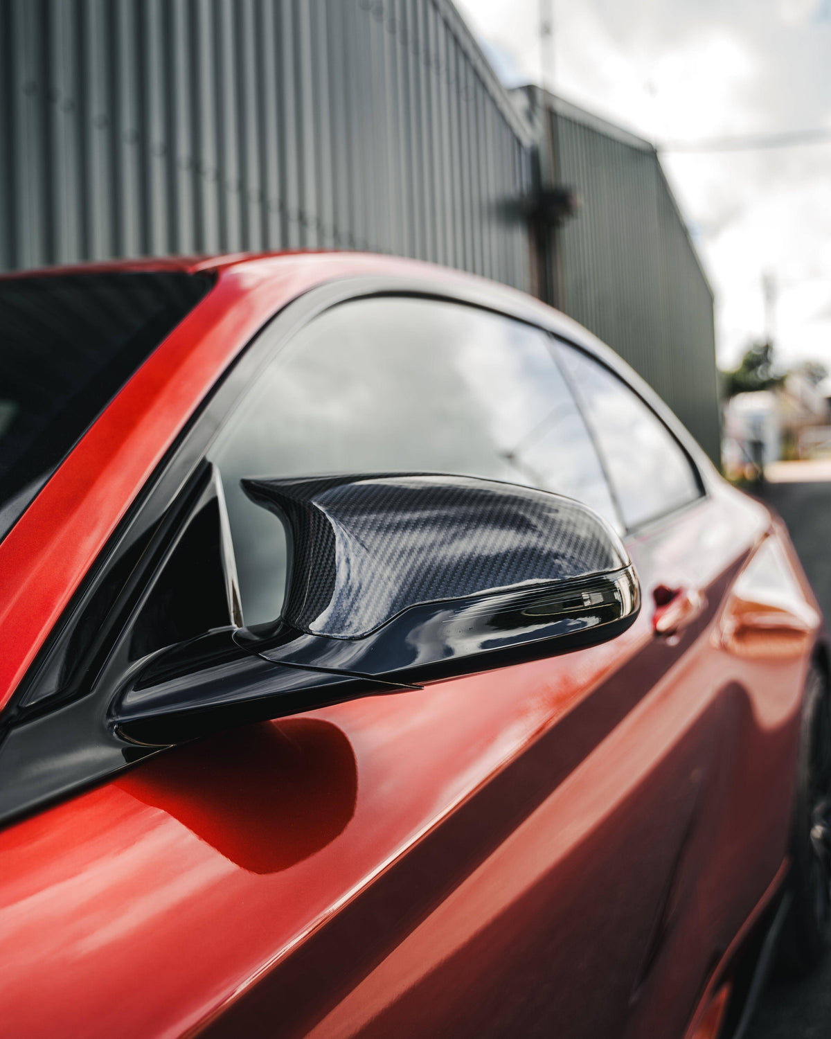 BMW F87 M2 Competition Carbon Mirror Covers - TRE Pre-Preg Dry Carbon