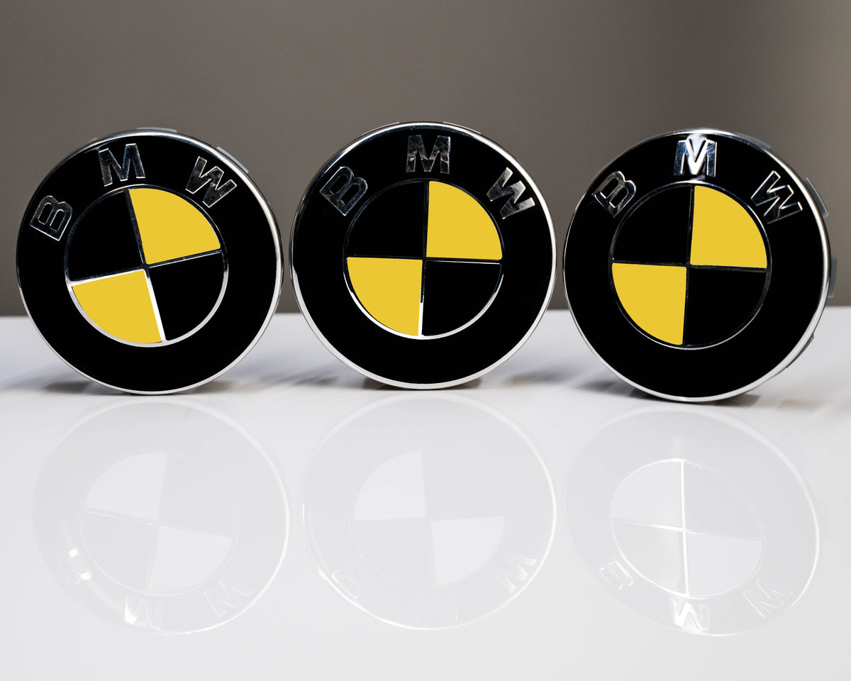 BMW E30 E36 E46 E90 F30 G20 X1-X7 Roundel Badge Overlays, Gloss Vinyl